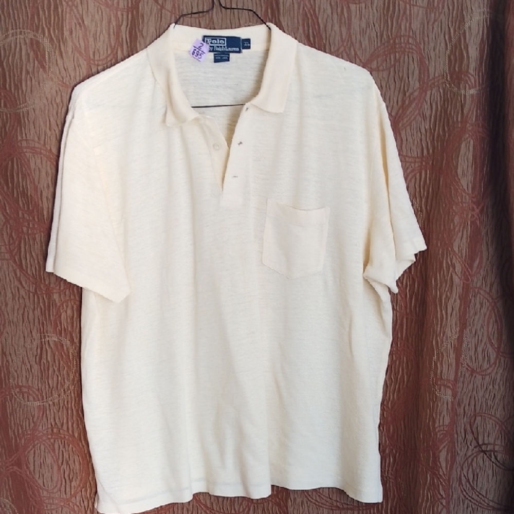 Men's Polo Shirt in Off-White